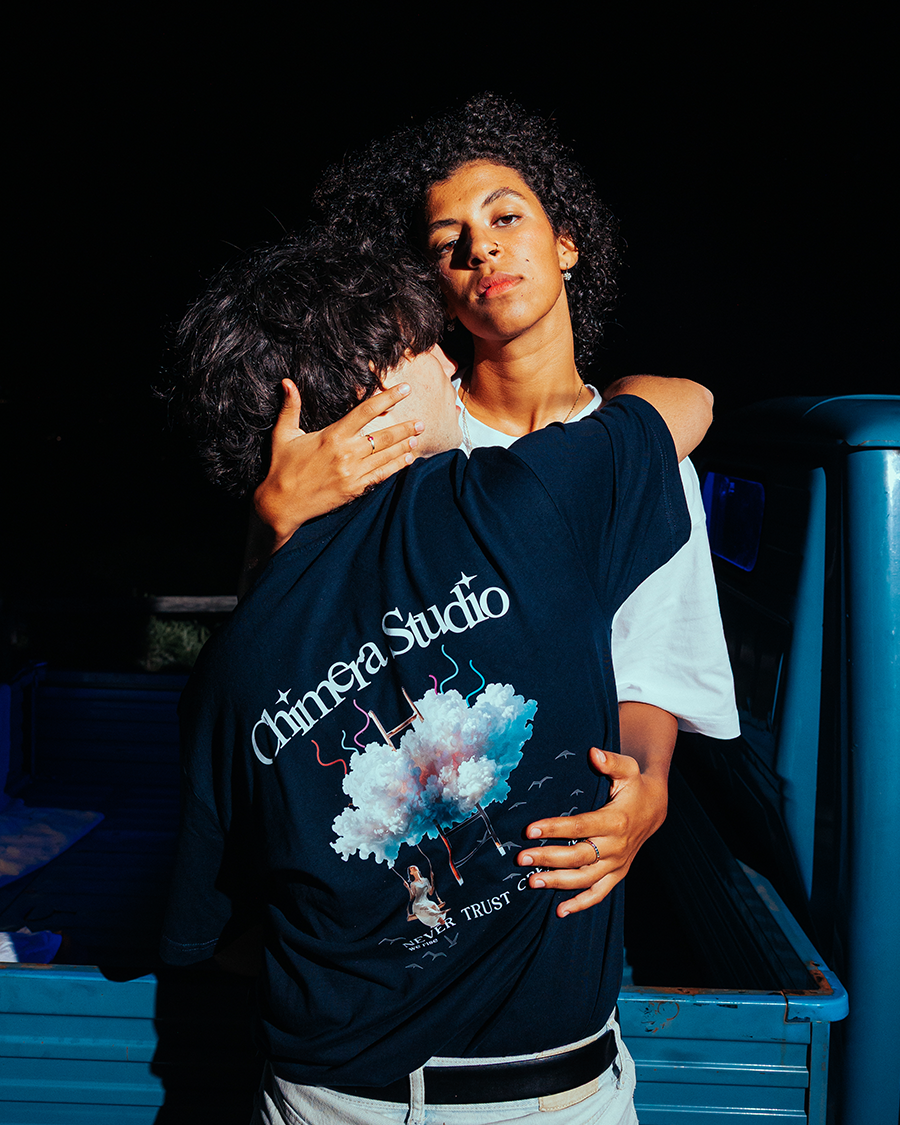 Maglietta Nera Midnight Vision "Never Trust Creative"